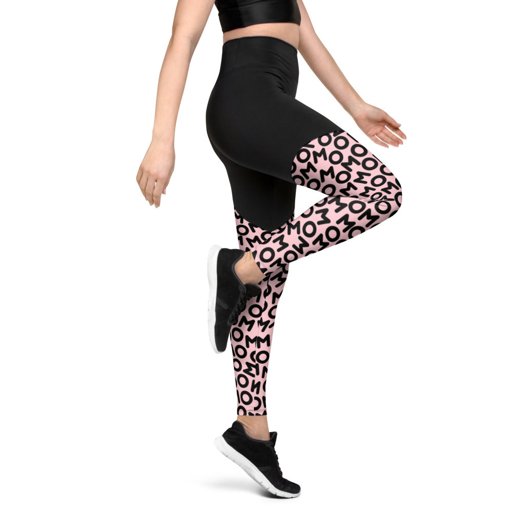 Your Mom's Sports Leggings - Get Out Your Zone