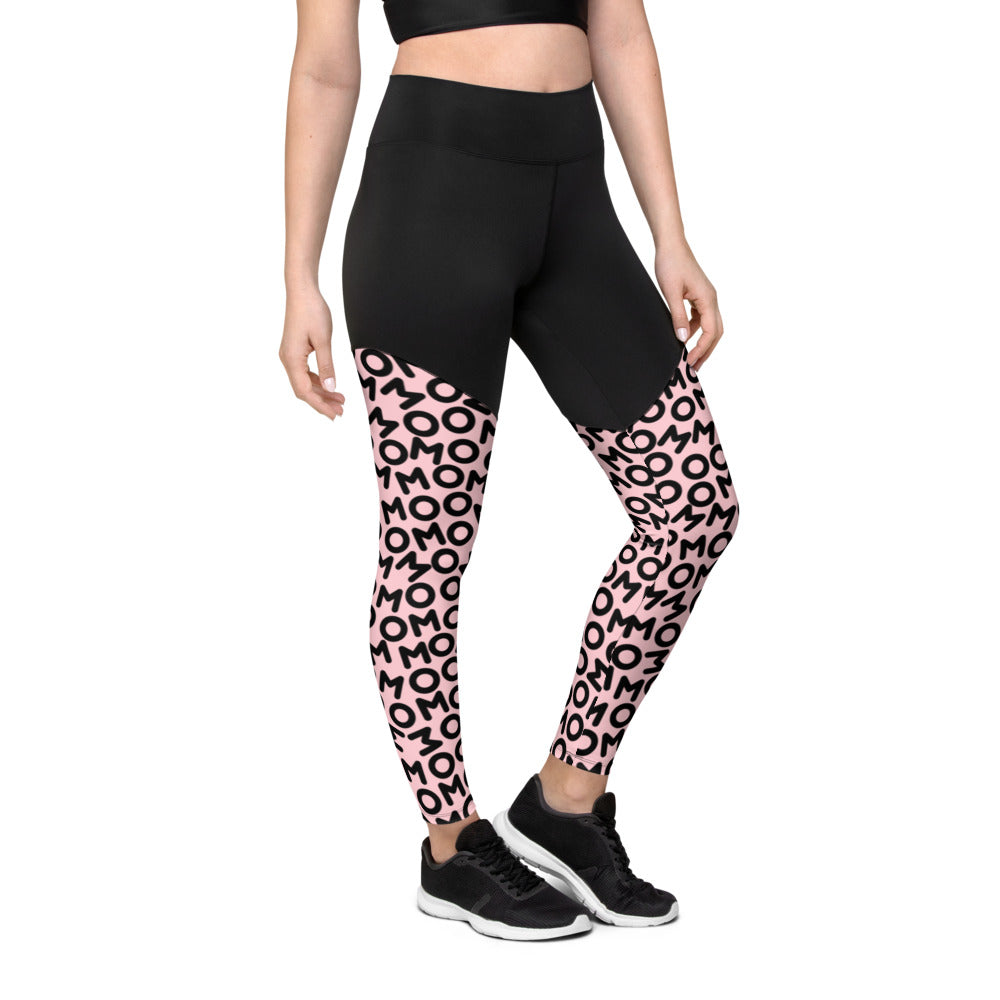Your Mom's Sports Leggings - Get Out Your Zone